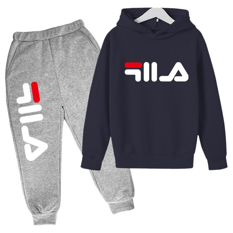 2025 Frühling und Herbst Kinder Jungen und Mädchen Lässiges Sportoberteil + Hose 2-teiliges Mädchen-Anzug 3-14 Jahre Outdoor Jogginganzug
