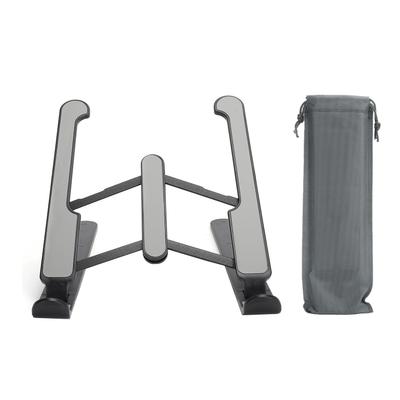 Laptop Stand 6‑Level Cooling Bracket Desktop Monitor Foldable Lifting Plate Heightening FrameBlack