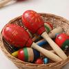 2Pieces Hand Percussion Natural Wood Texture Creating Unique Tone for Educational Purposes and Joyful Performances
