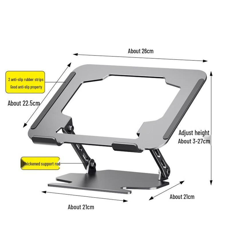 ZHAOGUNI Adjustable Folding Laptop & Tablet Stand