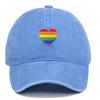 Rainbow Embroidered Baseball Cap with Custom Logo