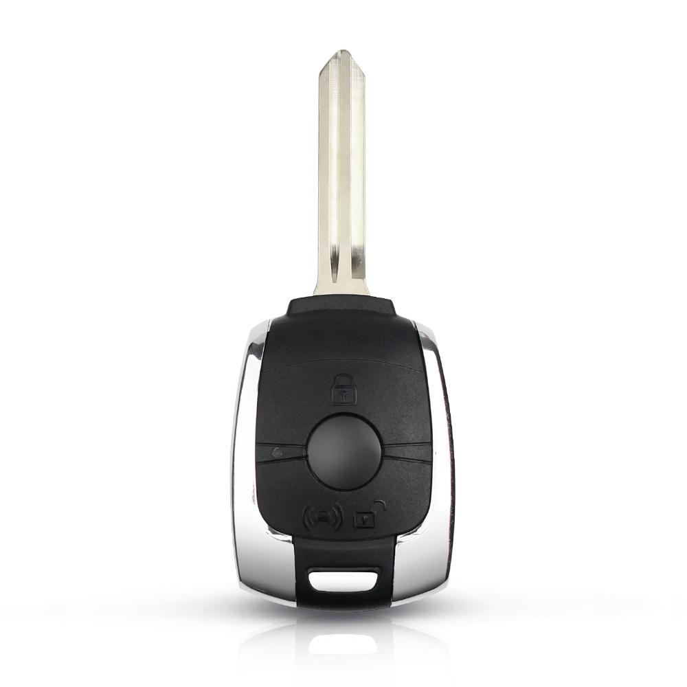 KEYYOU Remote Control Car Key Shell Case For SsangYong Korando Kyron Actyon Rexton 2 Buttons Car Key Auto Replacement Uncut Key
