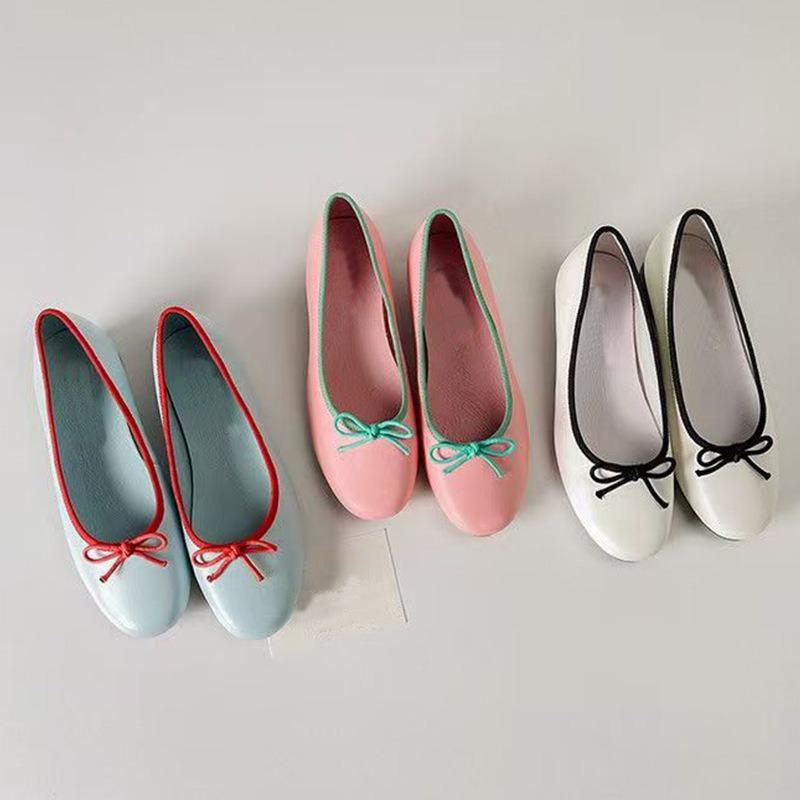New Niche Mary Jane Shoes for Women, Bow and Pedal Ballet Shoes