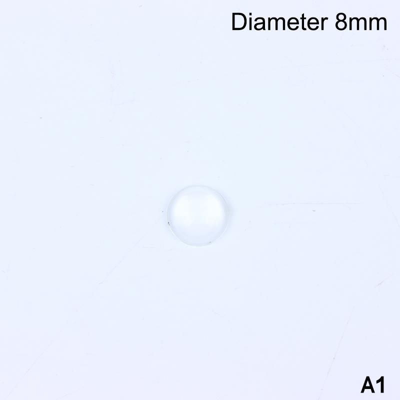 8-44 Mm Round Transparent Acrylic Plano-Convex Lens Flashlight Led Lens Focusing Torch Accessories Magnifying Glass Convex Lens