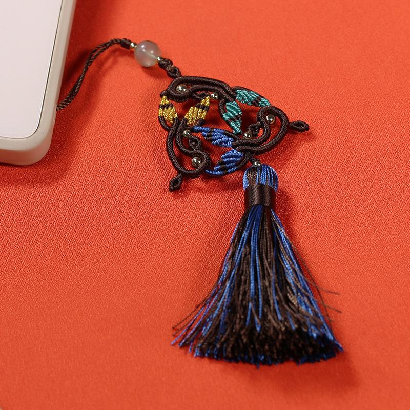 Handmade woven tassel hanging, concealed sea transmission pendant rope, finished product bag hanging, mobile phone pendant