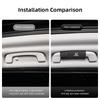 SLZPW1 2Pcs Suede Handgrip Protect Casing Car Interior Accessories For Honda Accord Jazz HRV Stepwgn Prelude Insight Odyssey Vezel CRZ