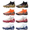 20252025 High-top Football Shoes Male Adult Adolescent Student Children Outdoor Lawn Game Sports Shoes
