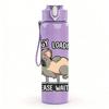 1PC Cat Mouse Funny Cartoon Print 750ml Color Plastic Sports Water Bottle Leakproof Flip Straw Lid Suitable for Sports Office Home Use