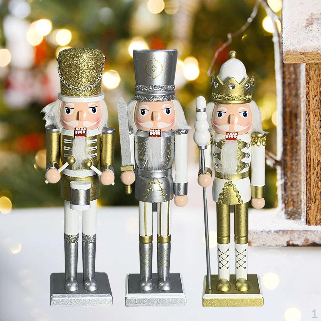 

Хэллоуин ручной работы деревянный Щелкунчик 30см для праздничного украшения 3pcs set