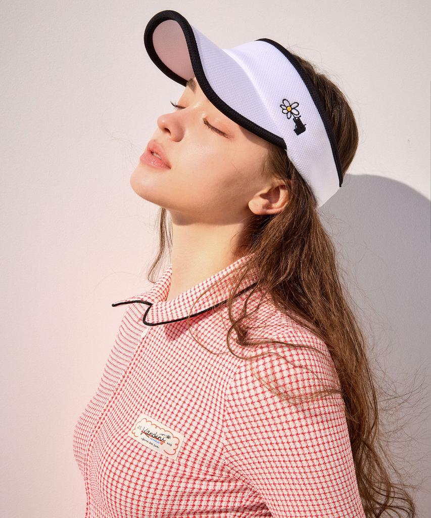 KANDINI White Signature Visor Hat