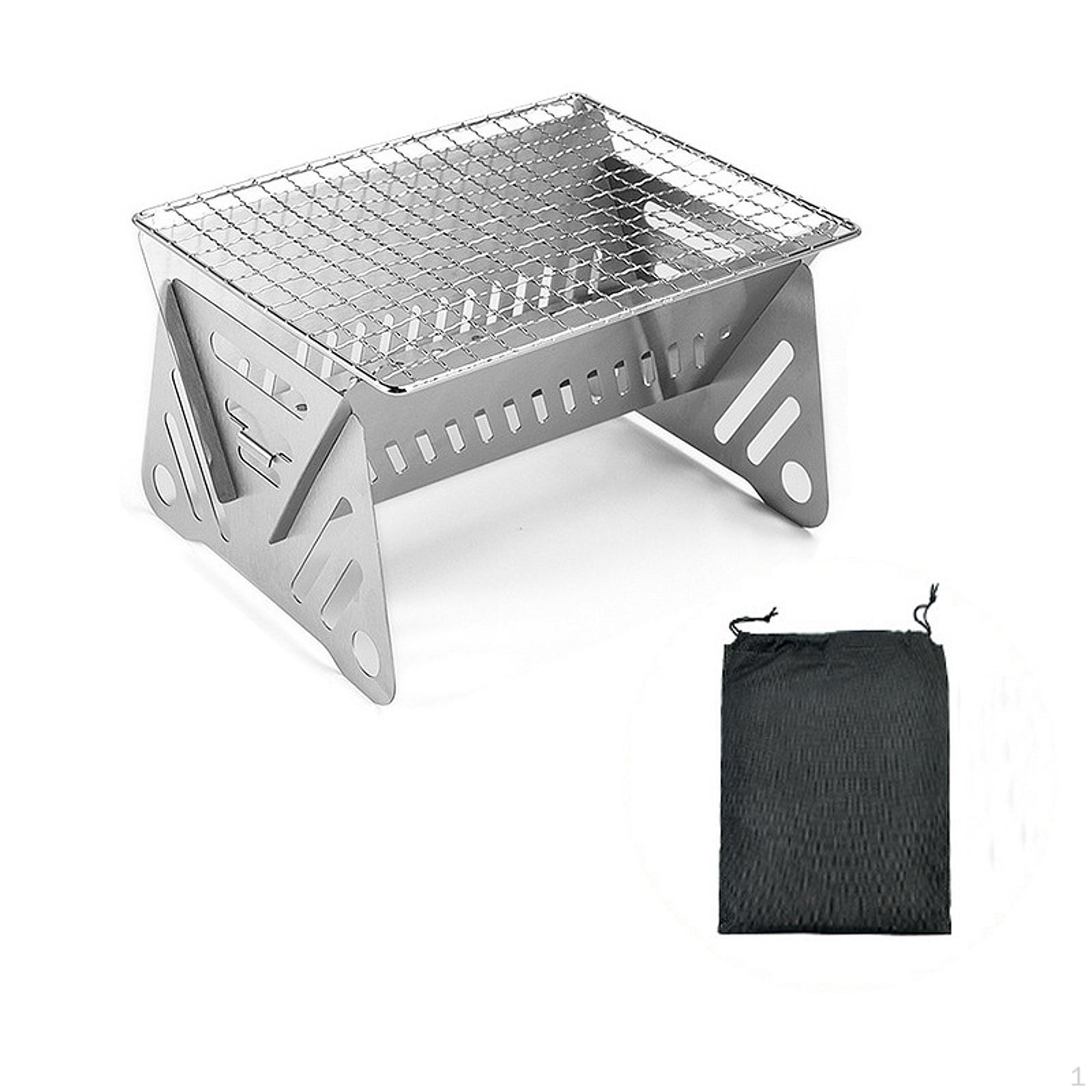 

Barbecue Grill Foldable Grills Fire Camping BBQ for Trekking Patio Beach Cooking S