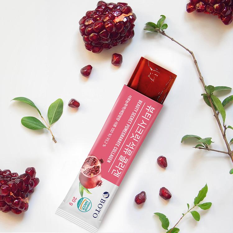 Bottu Beauty Secret Granatapfel Kollagen Gelee Stick 20g 15 Beutel 5 Schachteln