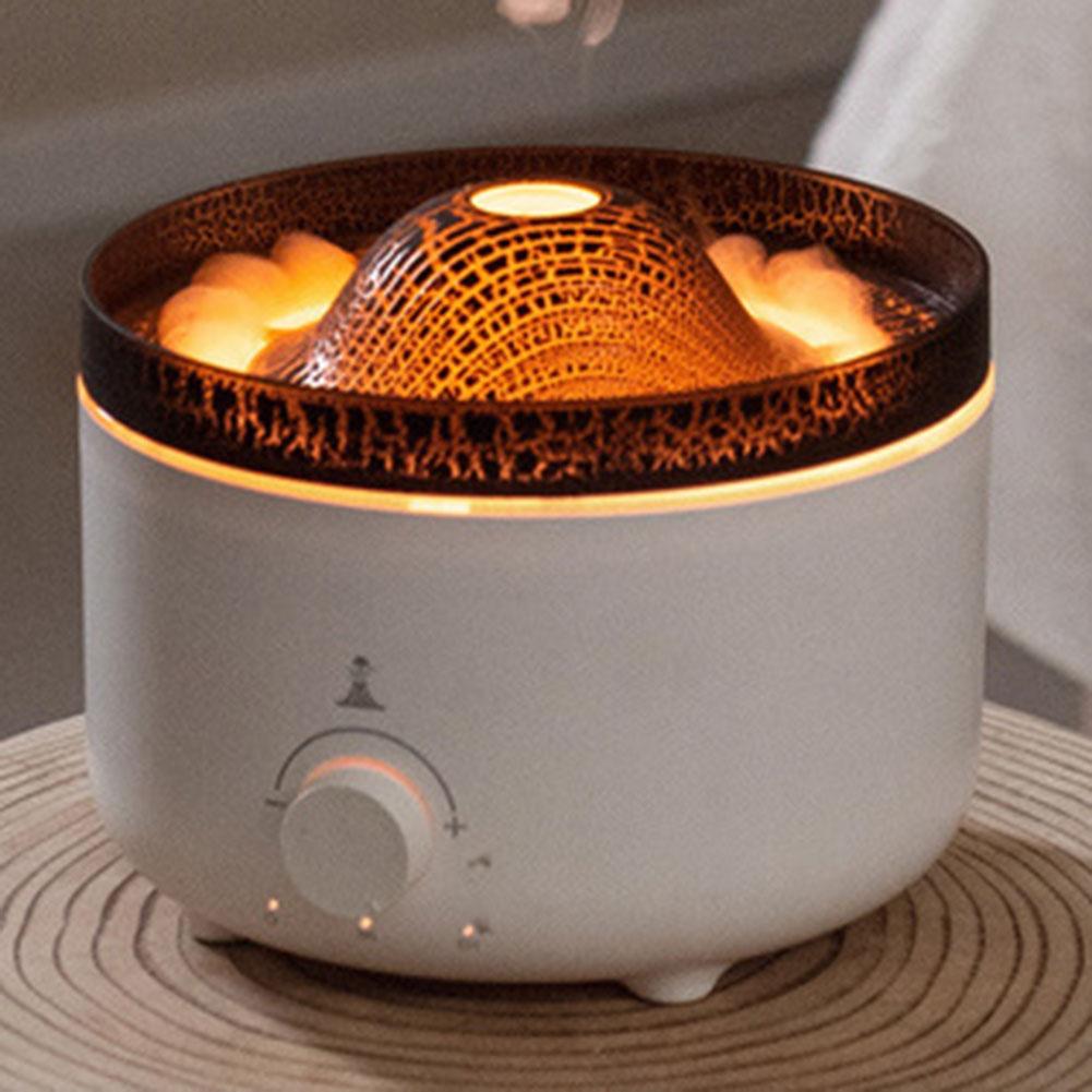 Bicolor Jellyfish Mini Humidifier Flame Mini Aroma Diffuser for Home Office Yoga