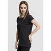 T-shirt Femme - Urban Classic - Extended - Noir - Manches Longues - 100% Coton