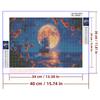 5d DIY Diamond Painting Cross Stitch Moon Sailboat Night View Diamond Embroidery Mosaic Full Round Drill Home Decor