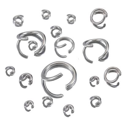200pcs Stainless Steel Open Rings Jump Split Rings 3-10mm Necklace Bracelet Connectors DIY Jewelry Making Accessories Wholesale