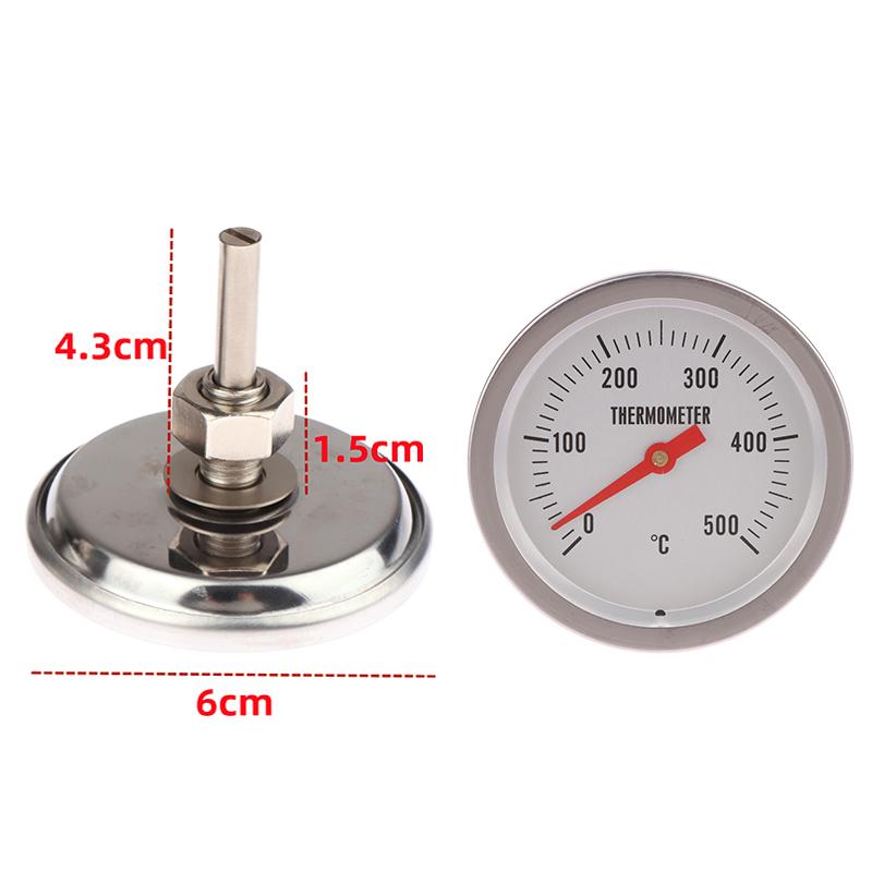 

Биметаллический термометр для барбекю из нержавеющей стали, измеритель для барбекю, приготовления пищи, мяса, профессиональный кухонный инструмент, аксессуар 0-500 градусов по Цельсию