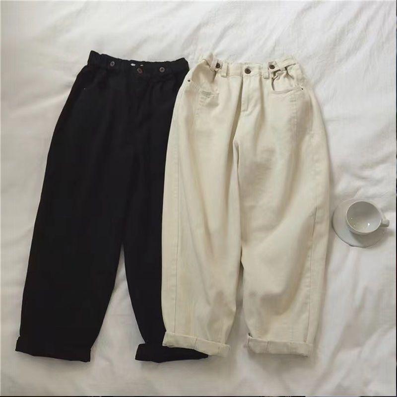 

Plus Size High Waist Straight Loose Jeans for Women - Slimming Harem Pants for Spring, Autumn, and Winter 3XL for 160-180 Jin