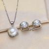 Fashion Leaves Leaf Necklace Earings Freshwater Pearl Jewelry Sets For Women Freshwater Pearl Necklace Pearl Earrings
