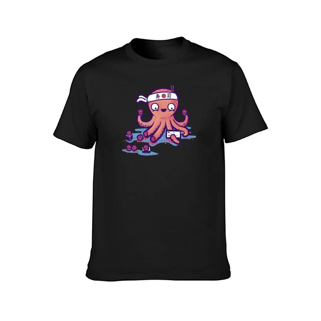 Octosushi TShirt Short sleeve tee blue archive blacks plus size men clothing