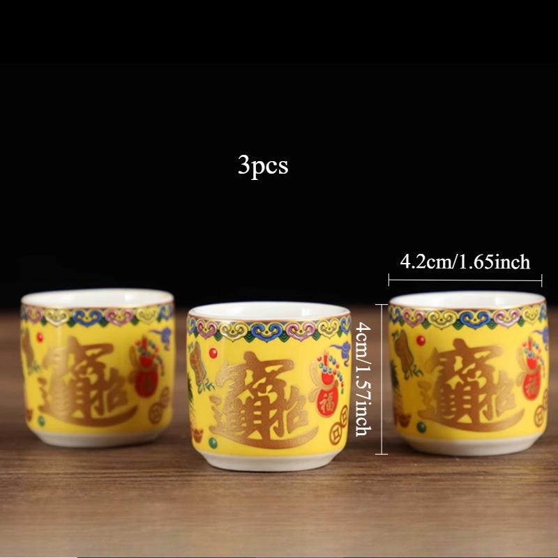 

Ceramic Buddha Utensils Decoration of Temples and Religious Ceremonies Household Sacrificial Supplies Fruit Tray Supply Vase