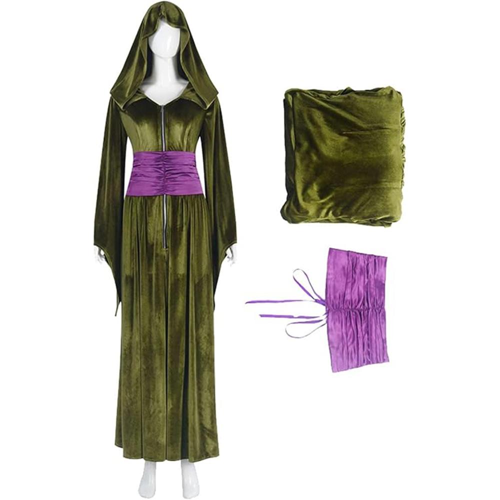 

Женский костюм для косплея Падме Амидалы Зеленое платье Падме Амидалы Костюм Принцессы Длинные платья Вечеринка Хэллоуин Костюм 2XL