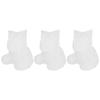 3pcs Cute Bear Bear Resin Mould Food-Grade Silicone Bear Candy Mould 3D Bear Mould  Candle Making