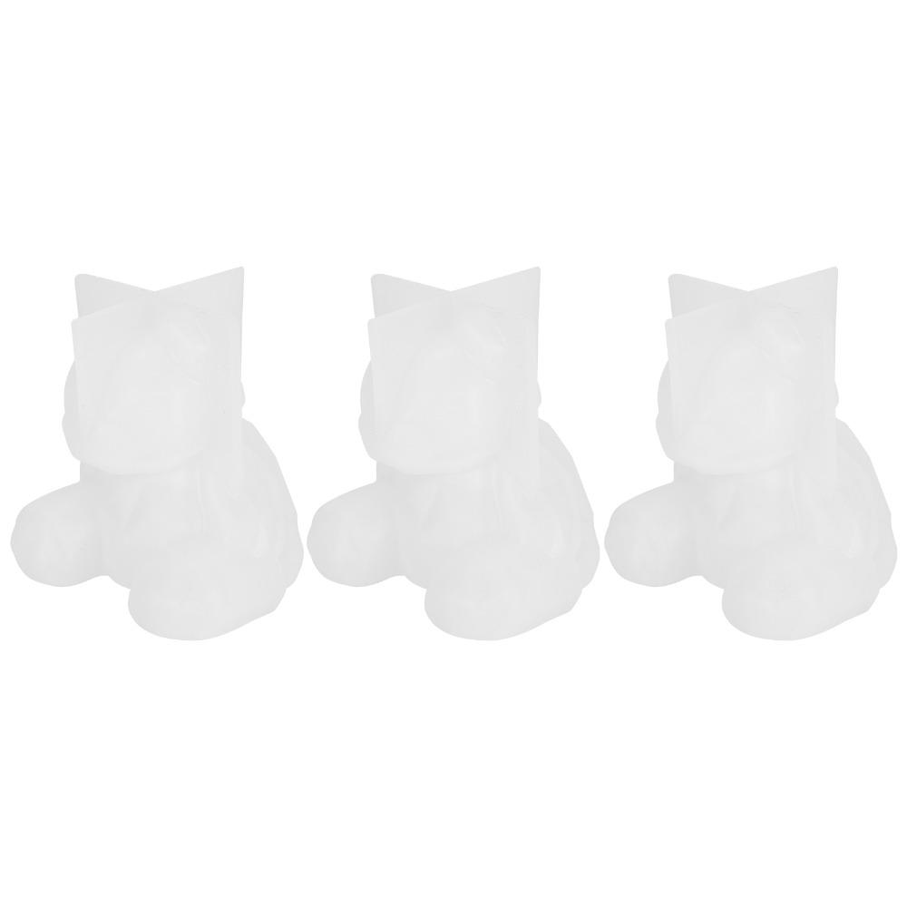 3pcs Food-Grade Silicone Bear Resin Mould Cute Bear Bear Candy Mould  Candle Making