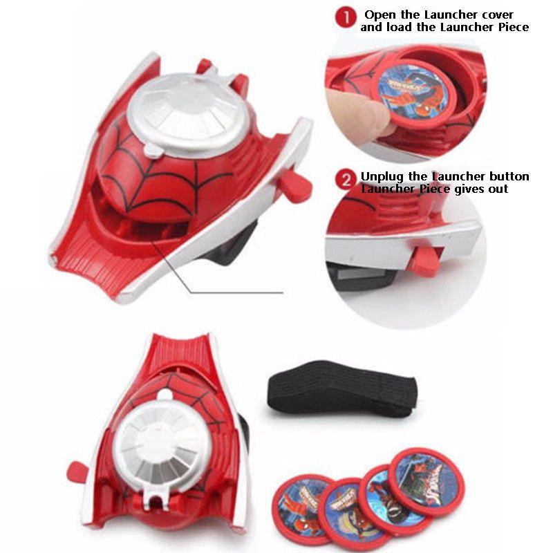 Premium Quality Children Superhero Launchers Gloves For Batman Spider-man Cosplay Fun