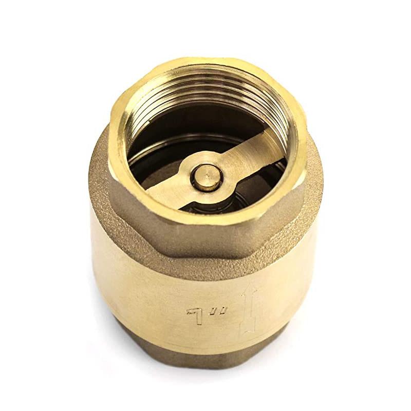 Fabrikpreis Messing 1/2" Messing Vertikales Rückschlagventil mit Feder Einweg-Rückschlagventil