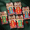 6 ks Kreslené novoroční červené obálky Tradiční Hongbao Červené obálky pro Jarní festival Slova požehnání Rok koně 2026 Sáček na peníze