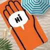 J-Jean Jullien Towel Polyester Beach Towel Quick Dry Sand Free Bath Towel for Summer Pool Travel Vacation
