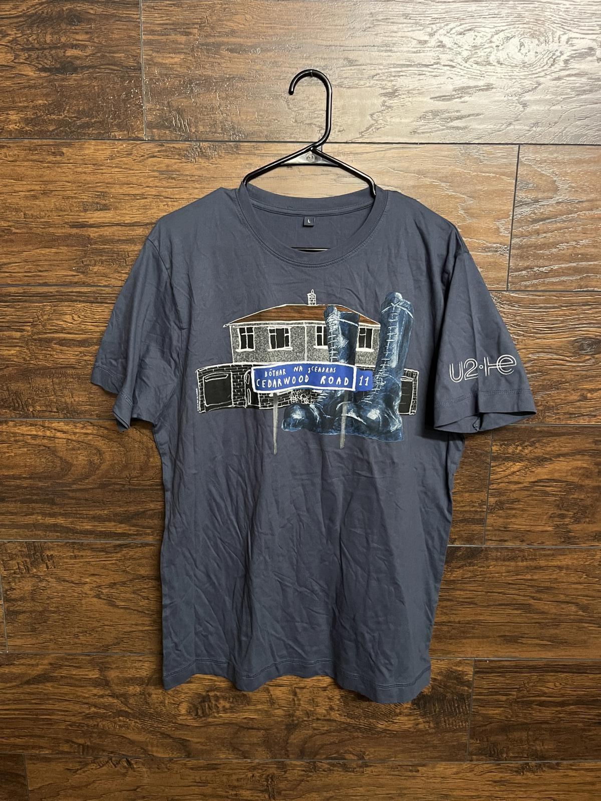 U2 Album Promo T-shirt Songs of Innocence Cedarwood Road Tee S