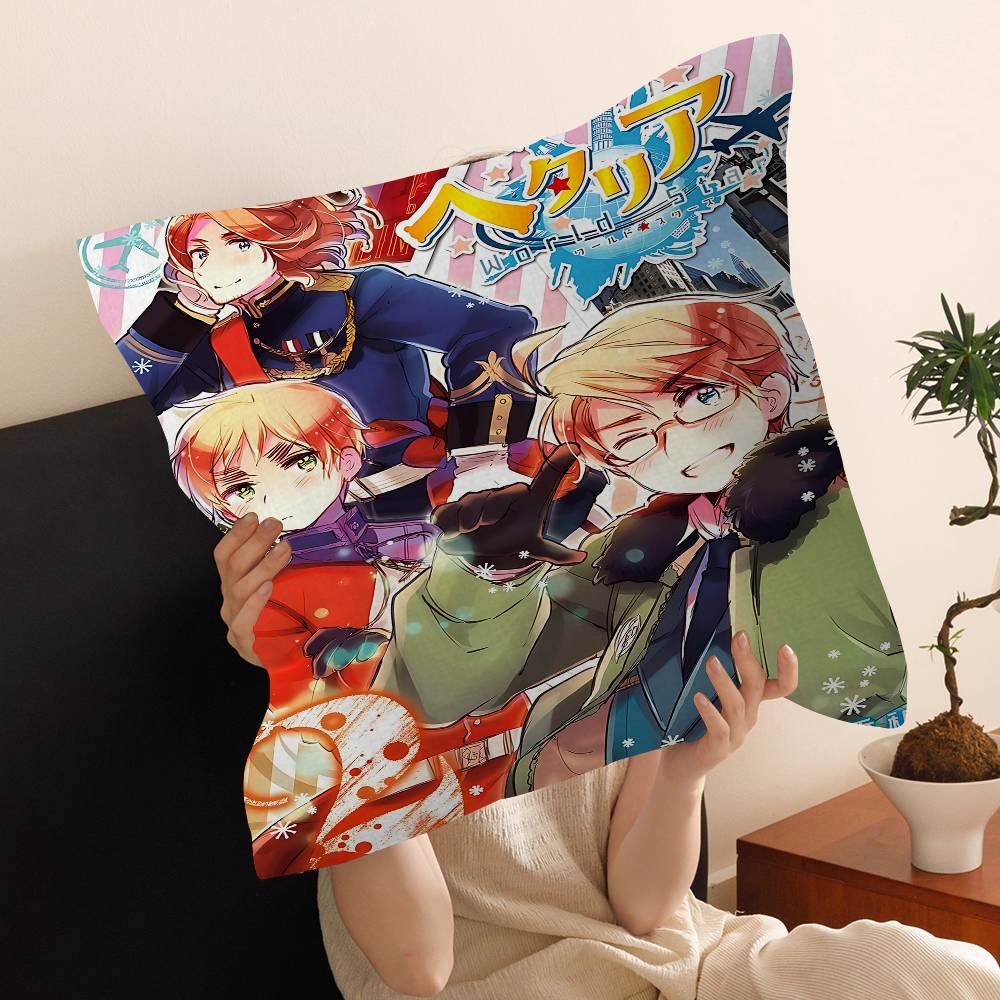 Hetalia World Stars Anime Pillow Cover Sofa Cushion Cover Home Room Decoration Children Gift