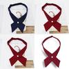 Feminine Cross Collar Bowtie Badge For School Uniforms And College Wear