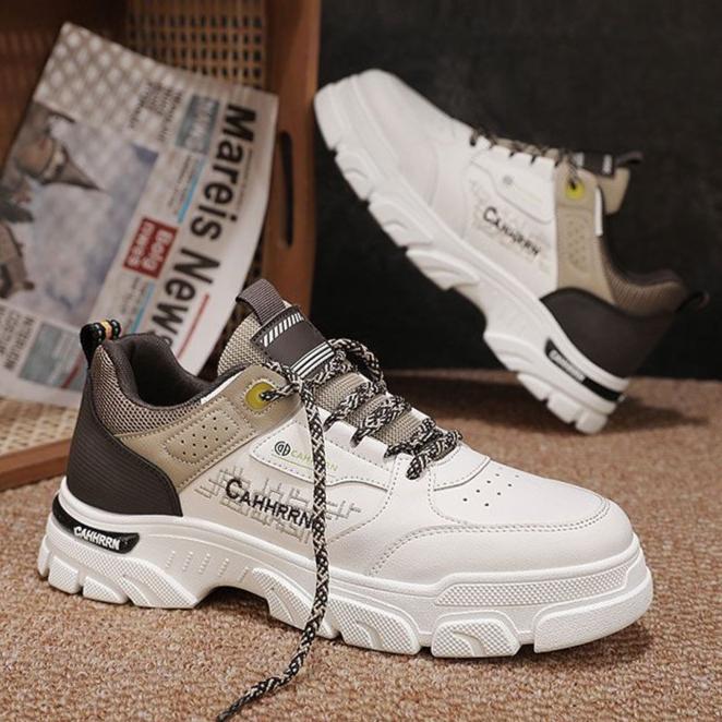 Shoes Men's Shoes 2025 New Spring Men's Heightening Sports Work Shoes Youth Leisure Low Top Martin Boots