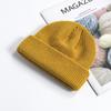 Men's Trendy Autumn and Winter Warm Melon Cap Student's Fashion Cuffed Hipster Beanie Women's Solid Knitte… More