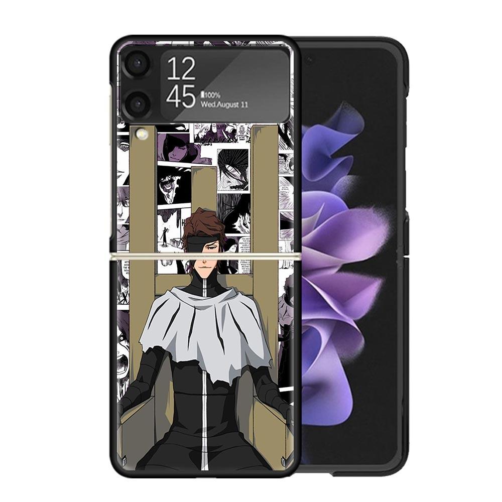 Aizen Sousuke Bleach Cases For Samsung Galaxy Z Flip 4 5 6 7 3 Z Flip7 Flip6 Flip4 Flip5 Flip3 5G Hard Shockproof Fundas Cover G