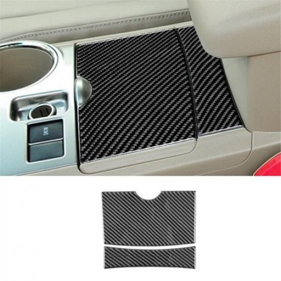 Carbon Fiber Interior Floor Console Cover Trim For Toyota Highlander 2008-2013