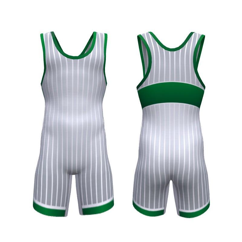 Canottiera da Lotta Libera con Stampa a Trasferimento Termico Uomo Donna Spandex Lycra Tuta Atletica a Compressione