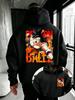 Dragon Ball Z Hoodie Son Goku Battle Image Anime Sweatshirt High Quality Warm Loose Fit Women And Men Hoodie