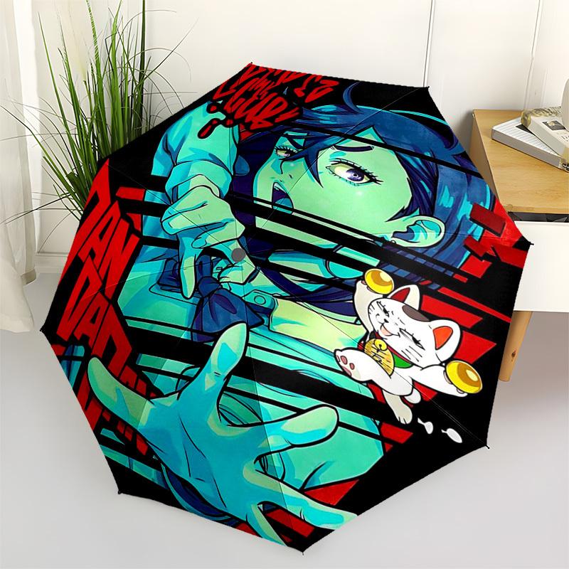 

1pc Dan Da Dan Automatic Opening/Closing Outdoor Umbrella with 8 Bone Iron Frame, Suitable for Fans, Travel, Daily Use, and Perfect as a Gift.P