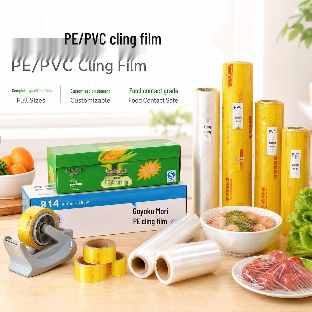 Household Food-Grade Cling Film: PVC & PE Options