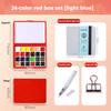 Travel Paint Palette Pocket Artist Watercolor Set Schmincke 12/24Colors Portable Watercolor Paint Box Sketchbook Set for Student