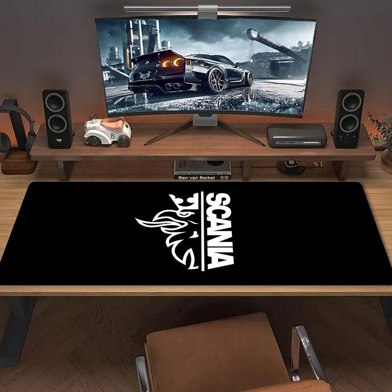 Scania Lev Znak Velká Velikost Podložka pod Myš Velký Herní Stůl Polštář Protiskluzová Podložka pro Notebook Tablet Velká Podložka pod Myš XXL Podložka Mini PC Podložka na Hraní S Uzamykatelným Okrajem