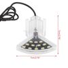 Aquarium Lights Small LED Clip Lamp for Fish Tanks with Separate Power 5W 12 Beads High Brightness White Lighting 6XDE