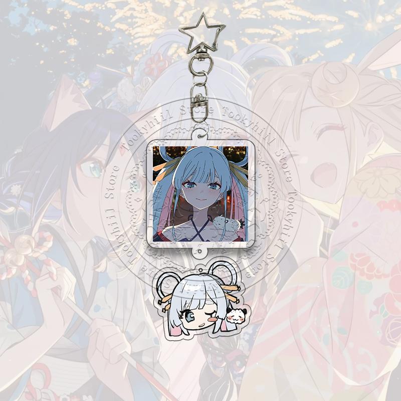Cosmic Princess Kaguya Acrylic Keychain Noi Komazawa Yachiyo Tsukimi Anime Cartoon Character Acg Pendant Bag Keyring Girl Gift