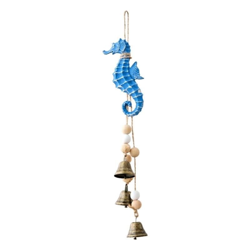 Turtles/Seahorses/Starfishs Wind Chimes Garden Decors Hanging Ornament Windchime for Mediterraneans Themed Home Decors