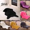 Fluffy Faux Fur Bedroom Decor Rug Carpet Mat Floor Geometric Door Living Room