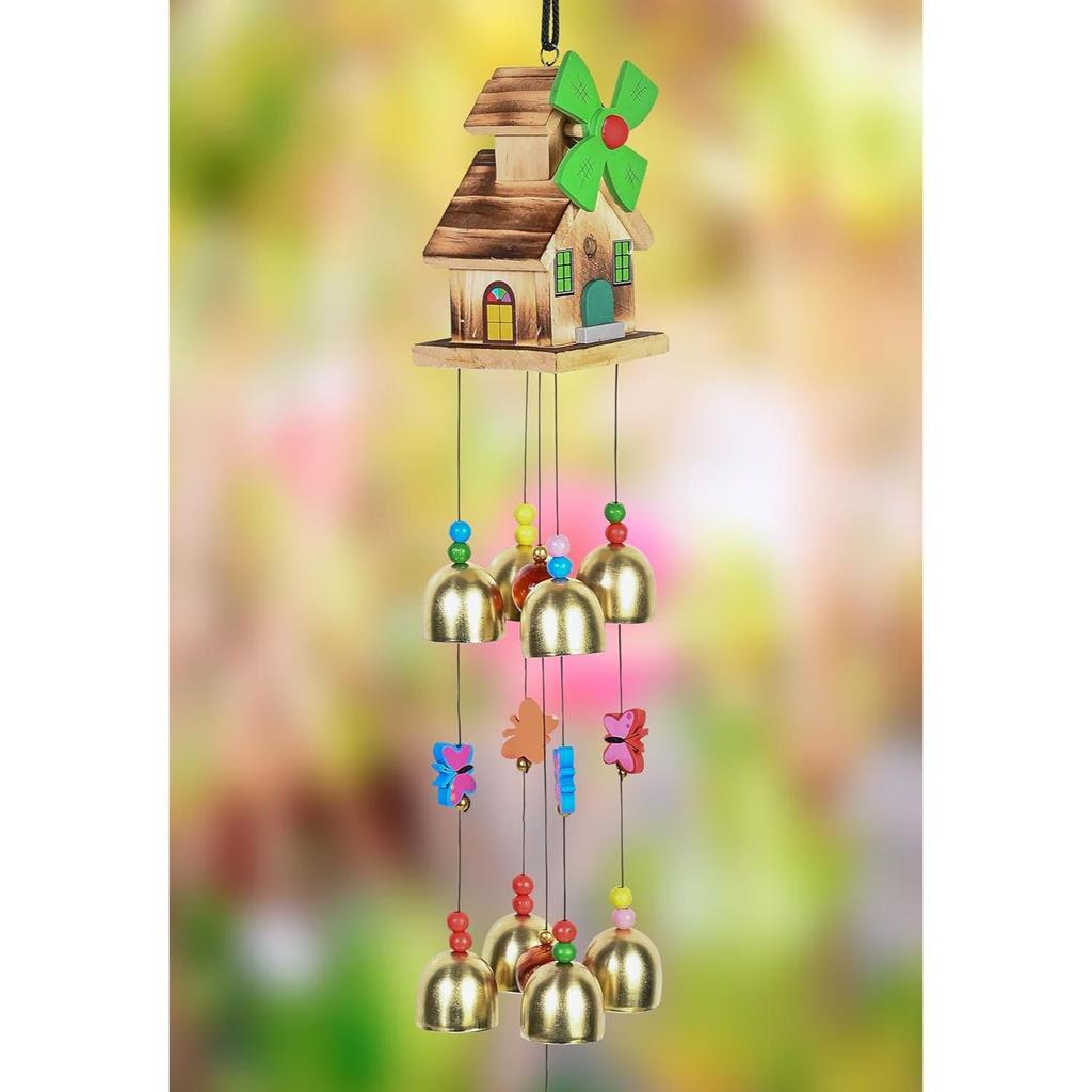 Hanging Decoration Items for Balcony, Bedroom, Living Room, and Hall | Home Décor Items for Positive Vibes, Housewarming Gifts, Room Décor, 9 Bells